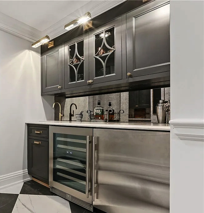 cabinets with wine cooler