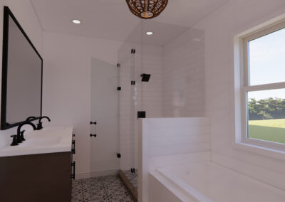 bathroom with tub render